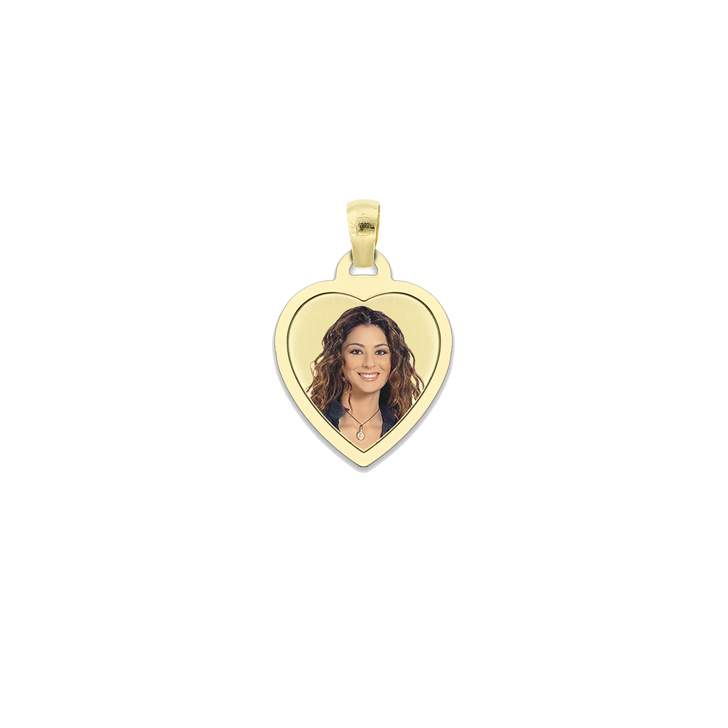 Medaglia Cuore in Oro 18kt - Cornice Piatta - Image 11