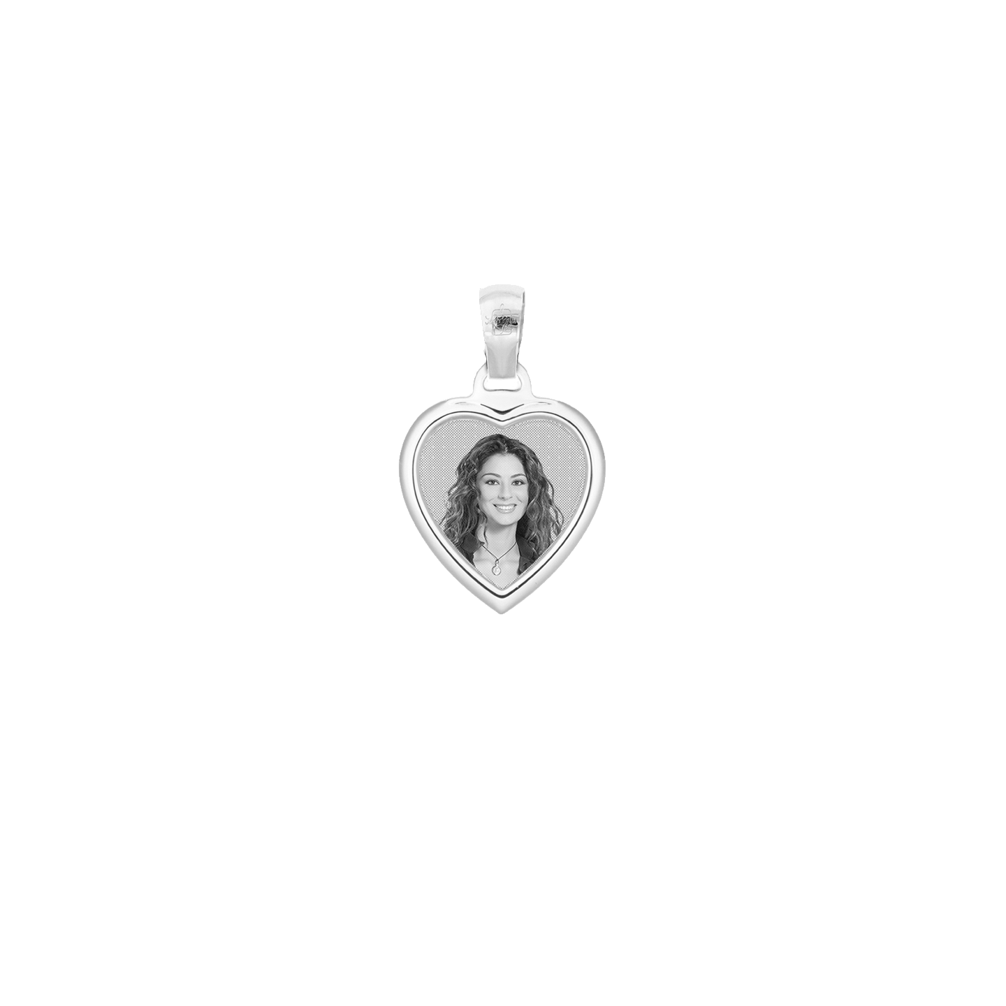 Medaglia Cuore in Oro 18kt - Cornice Bombata - Image 2