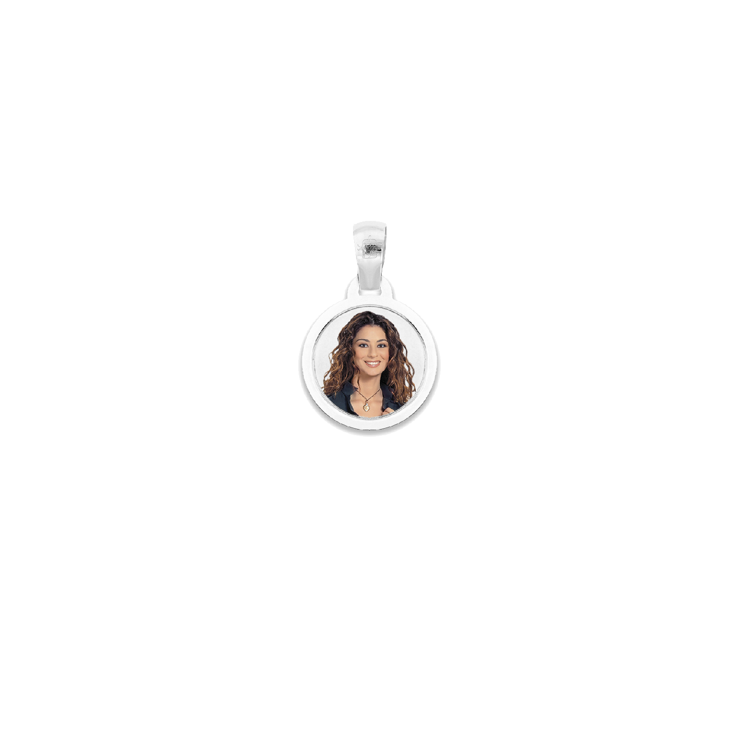 Medaglia Tonda in Oro 18kt - Cornice Piatta
